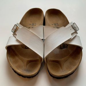 Birkenstock Cross Strap Sandals - White